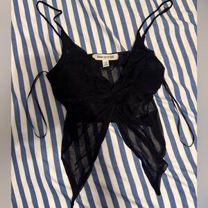Urban Outfitters Black Sheer Camisole Top